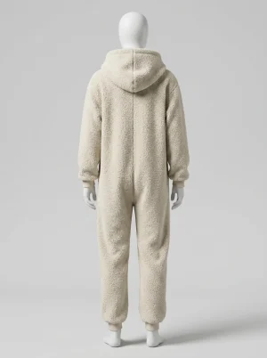 Pyjama polaire combinaison capuche ample femme décontracté - Vue 2 - Pyjama polaire