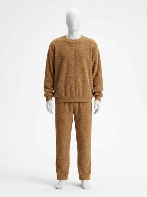 Pyjama polaire corail couple loungewear thermique cocooning - Vue 1 - Pyjama polaire