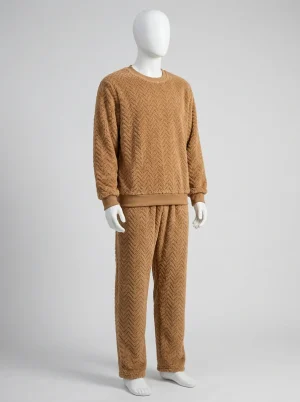 Pyjama polaire corail couple loungewear thermique cocooning - Vue 2 - Pyjama polaire