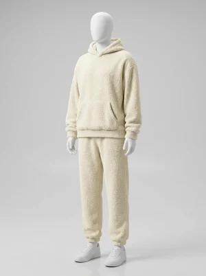 Pyjama polaire ensemble molletonné capuche cocooning hiver femme - Vue 2 - Pyjama polaire