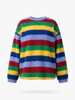 Pyjama polaire ensemble rayé style coréen quotidien femme - Vue 1 - Pyjama polaire