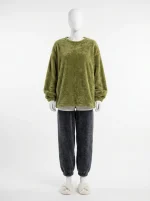 Pyjama polaire flanelle ample confort quotidien femme - Vue 1 - Pyjama polaire