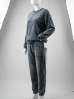 Pyjama polaire flanelle dense loungewear hivernal homme - Vue 1 - Pyjama polaire