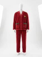 Pyjama polaire flanelle duo hivernal boutonné décontracté - Vue 1 - Pyjama polaire