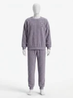 Pyjama polaire flanelle épais quotidien décontracté couples - Vue 1 - Pyjama polaire