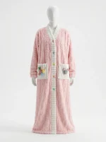 Pyjama polaire grande taille quotidien style princesse - Vue 1 - Pyjama polaire