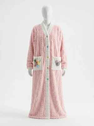 Pyjama polaire grande taille quotidien style princesse - Vue 1 - Pyjama polaire