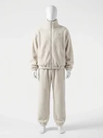 Pyjama polaire homme grande taille épais zippé décontracté - Vue 1 - Pyjama polaire