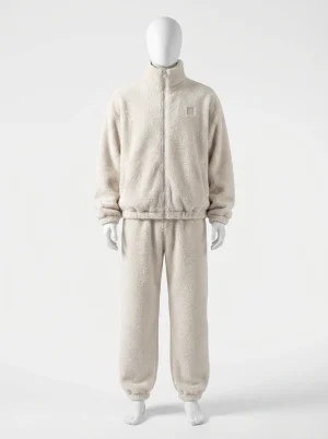 Pyjama polaire homme grande taille épais zippé décontracté - Vue 1 - Pyjama polaire