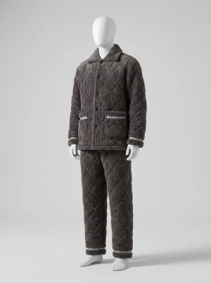 Pyjama polaire matelassé triple épaisseur homme décontracté - Vue 1 - Pyjama polaire