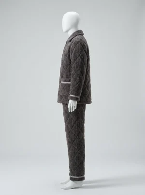 Pyjama polaire matelassé triple épaisseur homme décontracté - Vue 2 - Pyjama polaire