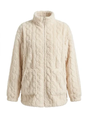 Pyjama polaire velours corail col montant femme grande taille - Vue 1 - Pyjama polaire