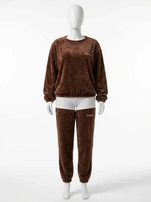 Pyjama polaire velours corail grande taille femme 6xl hiver - Vue 1 - Pyjama polaire