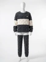 Pyjama polaire velours corail homewear thermique homme - Vue 1 - Pyjama polaire