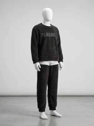 Pyjama polaire velours corail homme épais décontracté - Vue 2 - Pyjama polaire