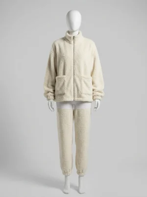 Pyjama polaire viscose homewear cardigan décontracté femme - Vue 2 - Pyjama polaire